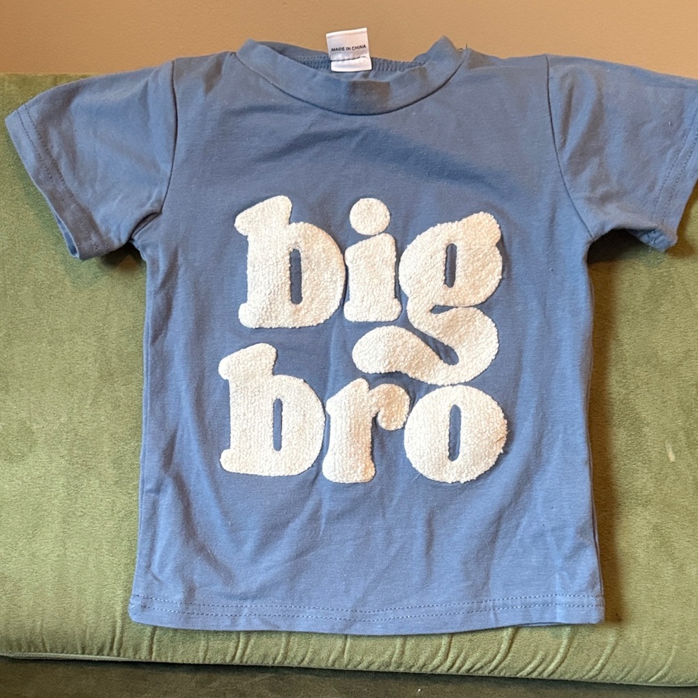 Blue 'Big Bro' Kids T-Shirt 2-3y